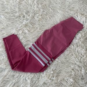 Pink thigh high sock leggings